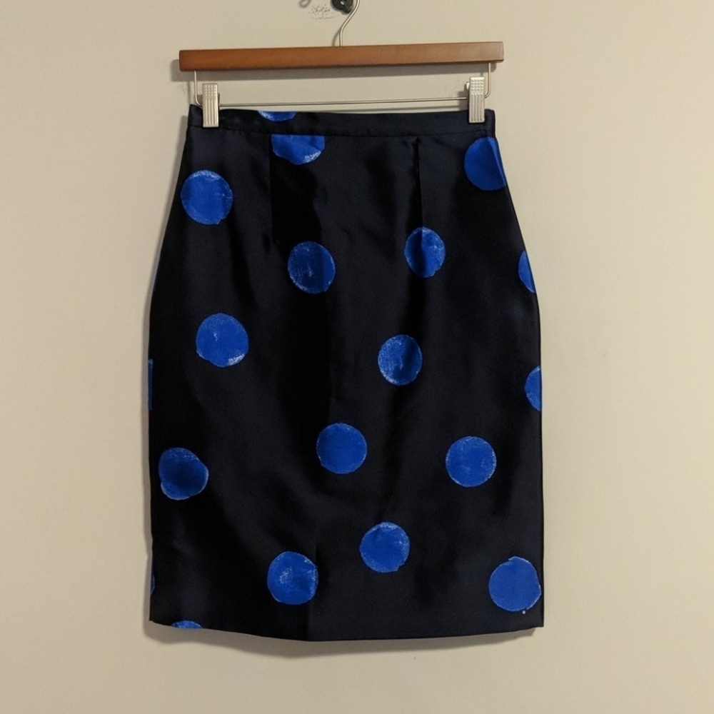 Oscar de la Renta navy blue skirt size 2